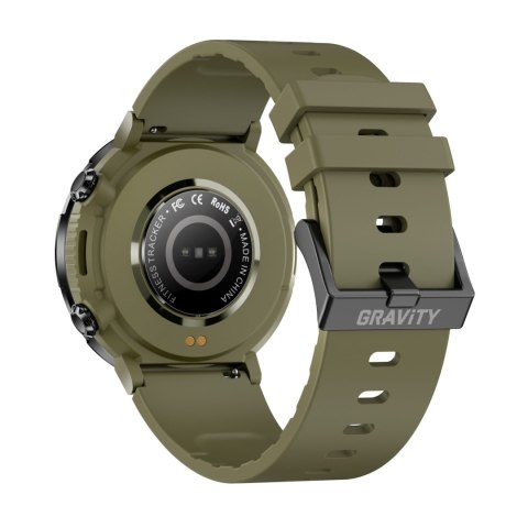 Smartwatch Gravity GT21-7 + Czarny Pasek Silikonowy Gravity