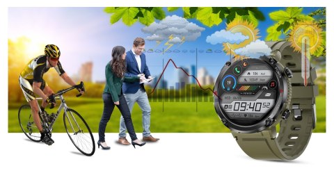 Smartwatch Gravity GT21-7 + Czarny Pasek Silikonowy Gravity