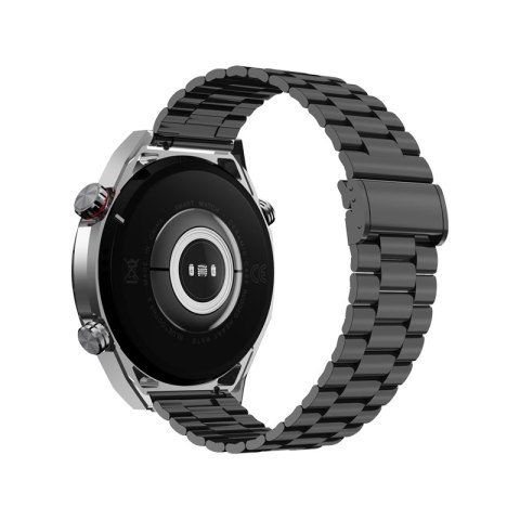 Smartwatch VELTORI VT100-1 + Czarny Pasek Silikonowy + Czarny Eko Skóra VELTORI