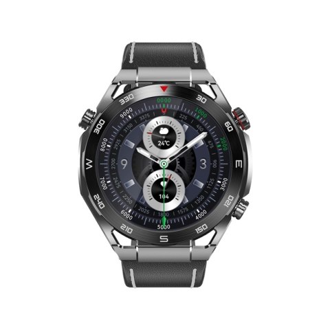 Smartwatch VELTORI VT100-1 + Czarny Pasek Silikonowy + Czarny Eko Skóra VELTORI