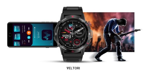 Smartwatch VELTORI VT110-1 Czarny Pasek Silikonowy VELTORI