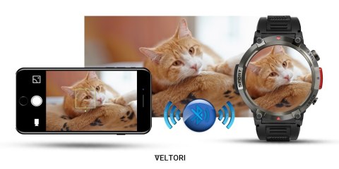 Smartwatch VELTORI VT140-1 Czarny Pasek Silikonowy VELTORI
