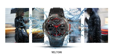 Smartwatch VELTORI VT140-1 Czarny Pasek Silikonowy VELTORI