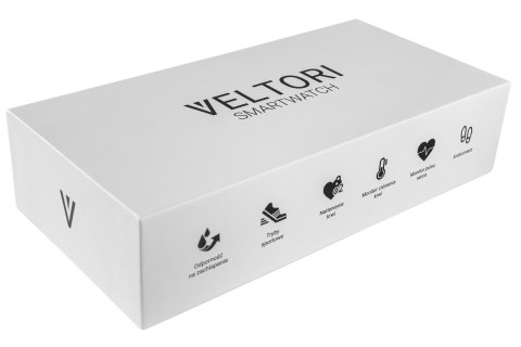 Smartwatch VELTORI VT140-1 Czarny Pasek Silikonowy VELTORI