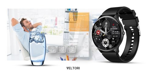 Smartwatch VELTORI VT160-1 Czarny Pasek Silikonowy VELTORI