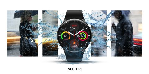 Smartwatch VELTORI VT160-1 Czarny Pasek Silikonowy VELTORI