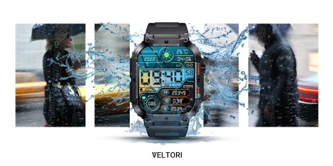 Smartwatch VELTORI VT200-1 Czarny Pasek Silikonowy VELTORI