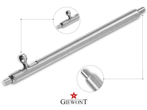 Teleskop GIEWONT Stalowy 18 mm do Pasek/Bransoleta SMARTWATCH GWT18 Giewont