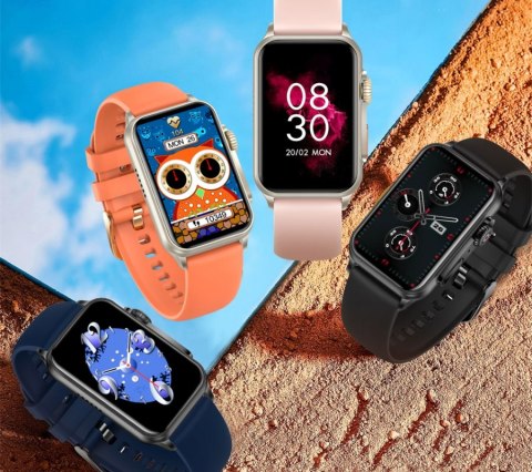 Smartwatch Damski RUBICON RNCF06 Black SMARUB222 RUBICON