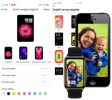 Smartwatch Damski RUBICON RNCF06 Black SMARUB222 RUBICON