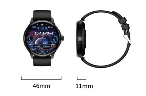 Smartwatch Damski Rubicon RNCF35 BLACK Bransoleta + Pasek RUBICON