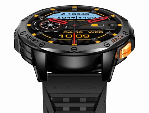 Smartwatch Męski GRAVITY GPS GT24-1 Czarny Pasek Silikonowy + Granatowy Pasek Silikonowy Gravity
