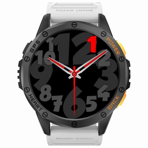 Smartwatch Męski GRAVITY GPS GT24-2 Czarny Pasek Silikonowy + Biały Pasek Silikonowy Gravity