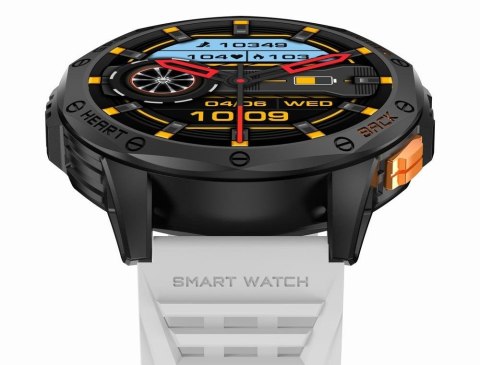 Smartwatch Męski GRAVITY GPS GT24-2 Czarny Pasek Silikonowy + Biały Pasek Silikonowy Gravity