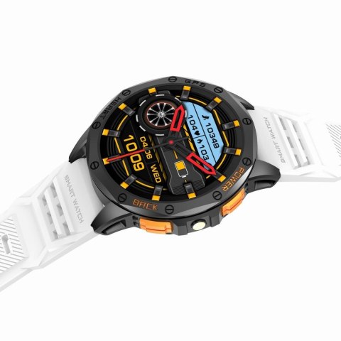 Smartwatch Męski GRAVITY GPS GT24-2 Czarny Pasek Silikonowy + Biały Pasek Silikonowy Gravity