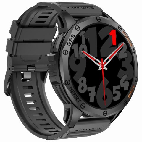 Smartwatch Męski GRAVITY GPS GT24-2 Czarny Pasek Silikonowy + Biały Pasek Silikonowy Gravity