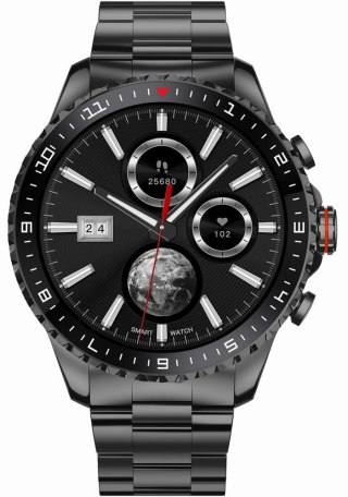 Smartwatch Męski GRAVITY GT16-2 Black / Czarna Bransoleta Gravity