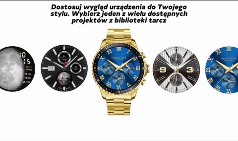 Smartwatch Męski GRAVITY GT16-2 Black / Czarna Bransoleta Gravity