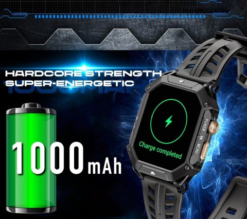 Smartwatch Męski Rubicon RNCF24-1 BLACK RUBICON