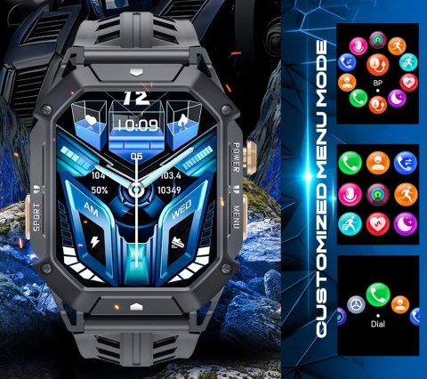 Smartwatch Męski Rubicon RNCF24-1 BLACK RUBICON
