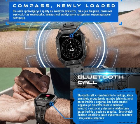Smartwatch Męski Rubicon RNCF24-2 GREY RUBICON