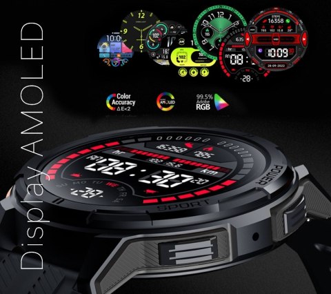 Smartwatch Męski Rubicon RNCF26-1 BLACK RUBICON