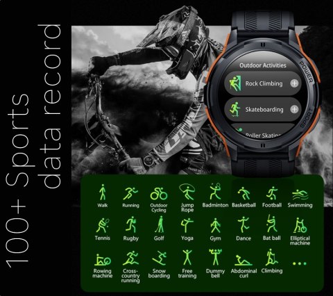 Smartwatch Męski Rubicon RNCF26-1 BLACK RUBICON