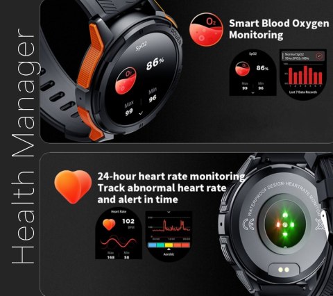 Smartwatch Męski Rubicon RNCF26-1 BLACK RUBICON