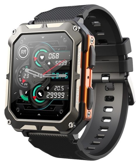 Smartwatch Męski Rubicon RNCF27 BLACK/ORANGE RUBICON