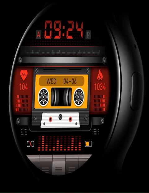 Smartwatch RUBICON RNCF11 Black SMARUB240 RUBICON