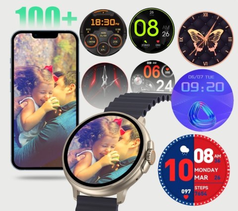 Smartwatch RUBICON RNCF15 Tytan/Black SMARUB259 RUBICON