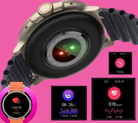 Smartwatch RUBICON RNCF15 Tytan/Black SMARUB259 RUBICON