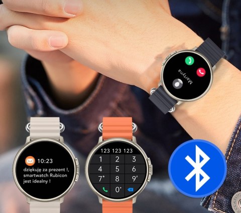 Smartwatch RUBICON RNCF15 Tytan/Black SMARUB259 RUBICON