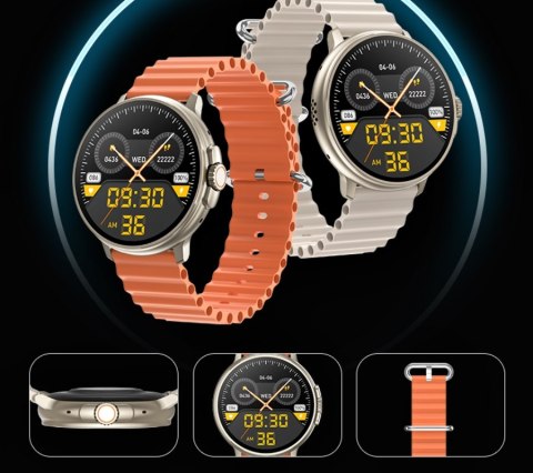 Smartwatch RUBICON RNCF15 Tytan/Black SMARUB259 RUBICON