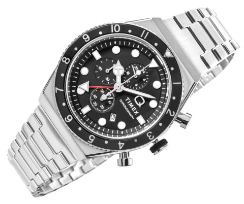 Zegarek Męski TIMEX Q Timex 3-Time Zone Chronograph TW2V69800 + BOX Timex