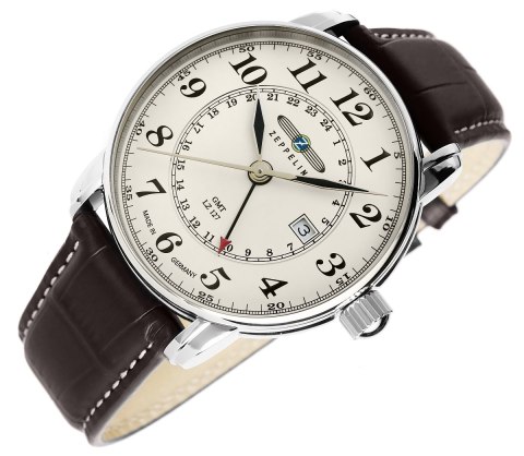 Zegarek Męski ZEPPELIN LZ127 Graf Zeppelin GMT 7642-5 + BOX Zeppelin