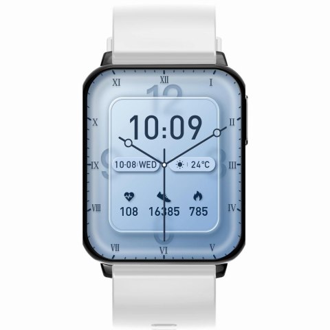 Smartwatch Gravity Biało Czarny 2 Paski GT17-8 Gravity