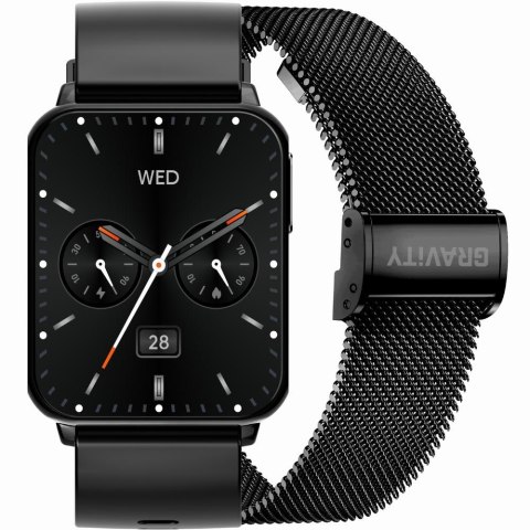 Smartwatch Gravity Czarny 2 Paski GT17-7 Gravity