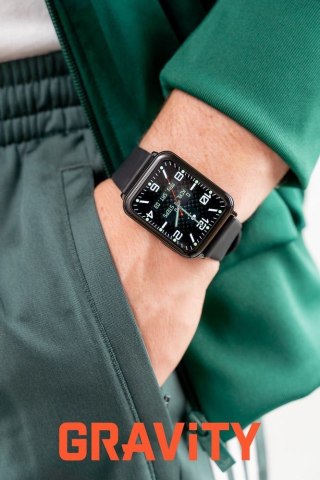 Smartwatch Gravity Czarny 2 Paski GT17-7 Gravity