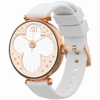 Smartwatch Gravity Różowe Złoto Biały 2 Paski GT26-2 Gravity