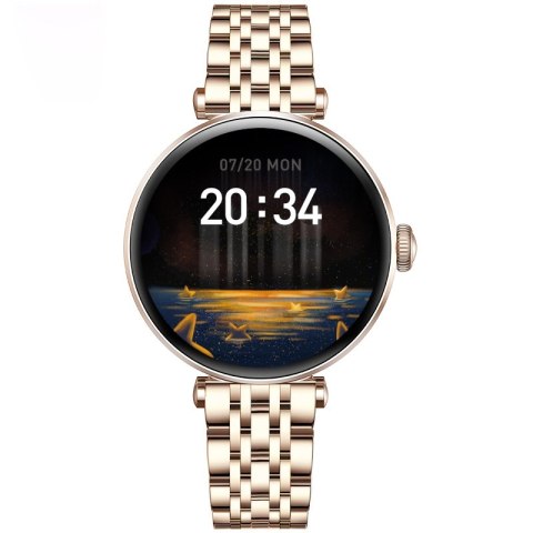 Smartwatch Gravity Różowe Złoto-srebrny Różowy 2 Paski GT26-4 Gravity