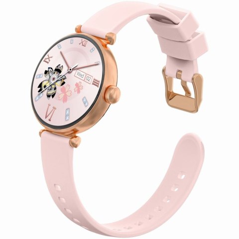 Smartwatch Gravity Różowe Złoto-srebrny Różowy 2 Paski GT26-4 Gravity