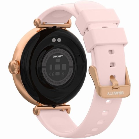 Smartwatch Gravity Różowe Złoto-srebrny Różowy 2 Paski GT26-4 Gravity