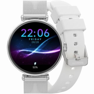 Smartwatch Gravity Srebrno Biały 2 Paski GT26-8 Gravity