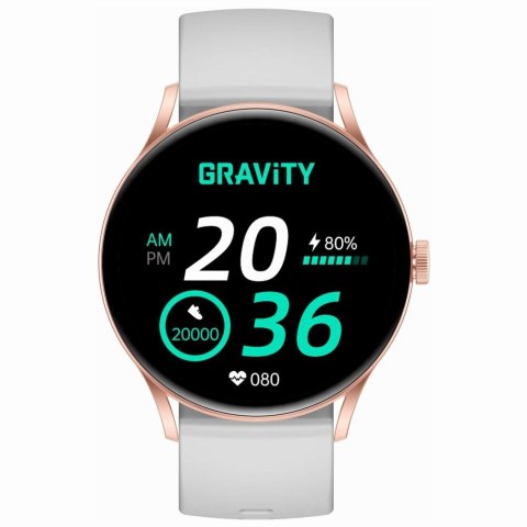 Smartwatch Gravity Szaro Różowy GT2-3 PRO Gravity