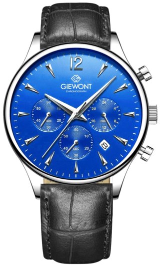 Zegarek Męski Giewont Chronograph Sapphire Czarno Niebieski GW6310-A3 Giewont