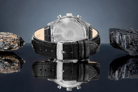 Zegarek Męski Giewont Chronograph Sapphire Czarno Niebieski GW6310-A3 Giewont