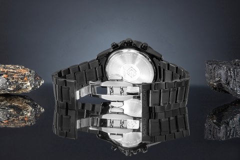 Zegarek Męski Giewont Chronograph Sapphire Czarny GW9460-B1 Giewont