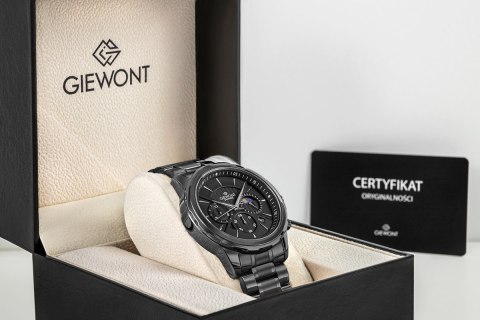 Zegarek Męski Giewont Chronograph Sapphire Czarny GW9460-B1 Giewont
