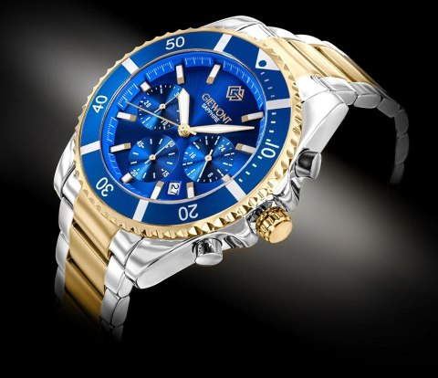 Zegarek Męski Giewont Chronograph Sapphire Multikolor GW3970-B5 Giewont